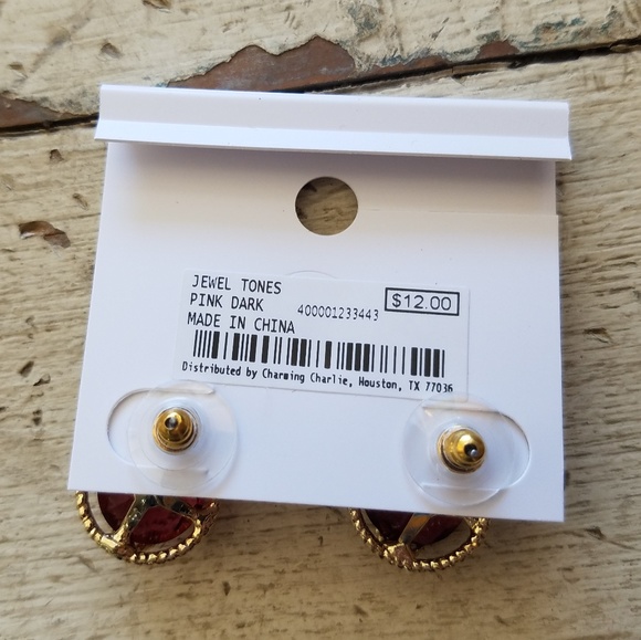 Charming Charlie Carlyle Cage Stud Earrings - Picture 4 of 6